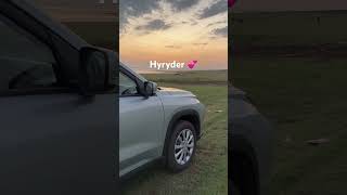 Beautiful sunset with Toyota hyryder #shorts #hyryder #grandvitara #elevate #toyota #hybrid