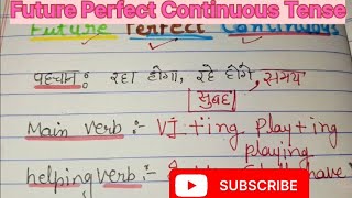 English Grammar Future Perfect Continuous Tense