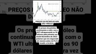 Petróleo em alta acelera as expectativas de inflação no mundo....