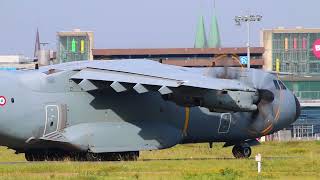 France Air Force Airbus A400M F-RBAM depature at Bremen Airport