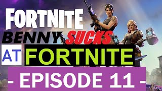 Benny Sucks At Fortnite - Episode 11 (Funny One Shot Moments, UFO Fails, Unlikely Wins)