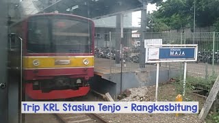 Trip Kereta Komuter Stasiun Tenjo - Rangkasbitung KRL Hujan di Lintas Kulon