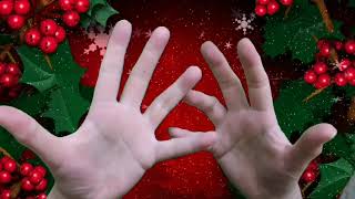 Finger gym, finger exercises without playdoh/dough! Christmas festive finger moves.