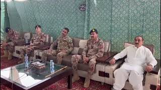 ISPR Lieutenant General Sarfraz Ali, Commander Quetta Corps visited Cholera affected areas in Pir