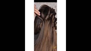 #shorts/simple wedding bridal hairstyles/party hairstyle/engagement hairstyles/reception hairstyles