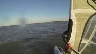 Windsurfing 3/11/13 Wellington Point Neilpryde EVO5 6.4m JP Slalom VIII 96L