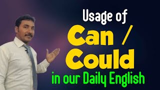 Usage of Can / Could in our daily conversation... మనము తరచుగా మాట్లాడే మాట్లాలో Can/Could ఎలా వాడాలి