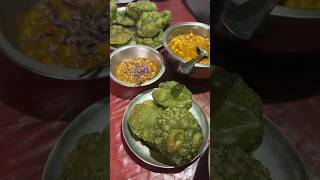 Sunday breakfast #cookingvideo #green #puri #ghugni #breakfast #food #lover #sunday #recipe #shorts