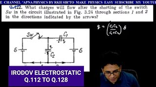 IRODOV ELECTROSTATIC Q.112 TO Q.128 DISCUSSION BY RKH SIR