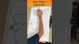 9yo Autistic Savant Draws UPSIDE DOWN - Mickey Mouse | Disney #shorts