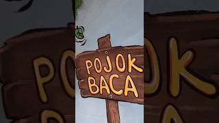 MELUKIS KE TIMUR | bikin gambar mural pojok baca #shortvideo #mural #art