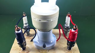 New Science Free Energy Electric Using Spark Plug With Magnet