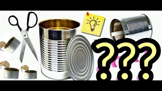 /لو عندك علب  معدنية فارغة🤔 لازم تشاهدي الفكرة  روعة إصنعيها بنفسك 🤩 DIY Tin crafts ideas