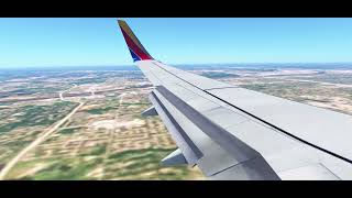 Southwest Boeing 737-700 landing at Tulsa KTUL