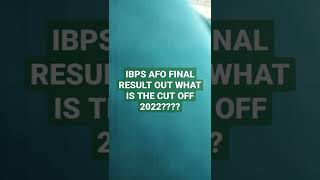 ibps afo final result out