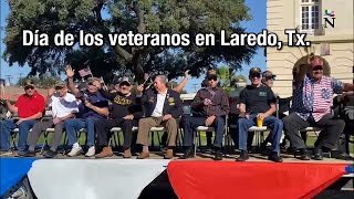 Veteranos laredenses fueron homenajeados con desfile en Laredo, Texas