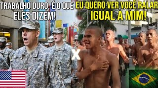 🇧🇷Brasil X 🇺🇸EUA (eu quero ver você ralar) - Canção de TFM Comparação #exercito #tfm