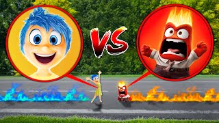 DRONE CATCHES JOY VS ANGER EMOTION FROM INSIDE OUT 2 THE MOVIE IN REAL LIFE!!