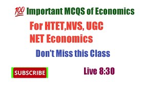 100 Important Questions For HTET ECONOMICS