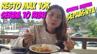 MAKAN DI RESTORAN SEBAGUS INI CUMA 10 RIBU?? RESTORAN MAX 10K SERBA 10 RIBU DI PUNCAK BOGOR