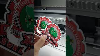 Stiker timbul diecut logo custom #stiker #timbu #resin #ronitadigitalprinting