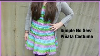 DIY: How to make a simple NO SEW Piñata costume