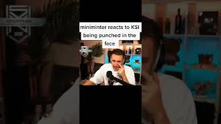 Miniminter react's to KSI being punched in the face😱🤯