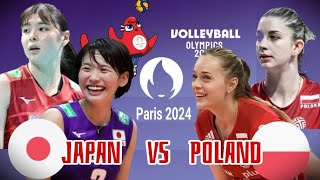 Tim Voli Putri Jepang vs Polandia 🏐 Volleyball Olimpiade Paris 2024