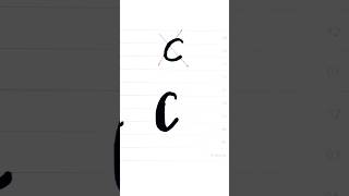 how to write the letter c? #shorts #calligraphy #lettering #letter