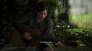 Ellie is playing the guitar ( The Last of Us Part II )