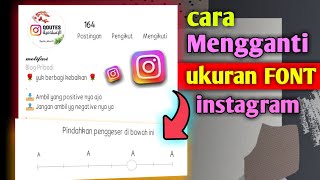 cara mengubah ukuran font di instagram terbaru #fontinstagram