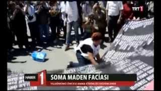 Soma'da 301 Madenci İçin Anma Etkinliği Düzenlendi. TRT Haber'de...