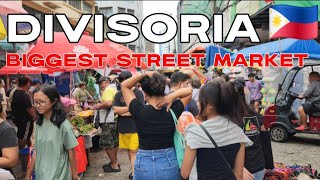 WOW THE PUBLIC CROWDED STREET MARKET IN MANILA PHILIPPINES,DIVISORIA FULL TOUR [2024]