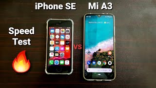 iPhone SE vs Mi A3 Speed Test