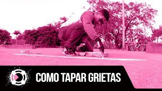 En menos de 20min arreglé tremenda grieta en el Skatepark