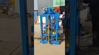 small concrete block making machine to make different blocks.