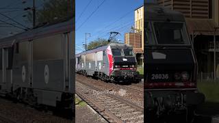 Passage de la BB26036 Tractant ses 7 Voitures Corail du Paris Bercy - Nevers en gare de La Charité