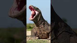 Komodo menelan mangsanya hidup hidup #animal #shorts