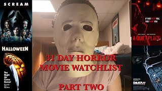 31 DAY HORROR MOVIE WATCHLIST — PART TWO