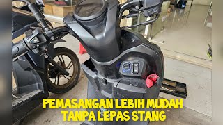 cara pasang keyless pcx dimotor honda genio, tanpa lepas stang dan lebih mudah