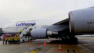 FROM FRANKFURT TO BERLIN WITH A LUFTHANSA BOEING 747 | Economy Class