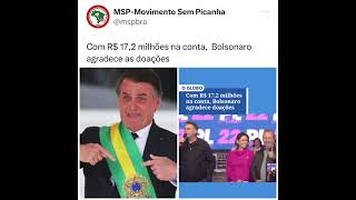 parlamentares pediram pix para ajudar Bolsonaro a pagar multas, mas o ex-presidente não pagou!😯