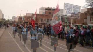 I.E. 3043-RAMÓN CASTILLA-45°ANIVERSARIO-DESFILE AL COMPÁS DE LA MARCHA GIGANTES DEL CENEPA