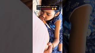 How a elder child waits for newborn | First baby Love for Second Baby #brothersister #sister