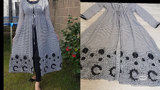 Latest long jacket easy cutting and stitching step by step