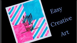 Creative art | Best free time drawing | Getting bored try this easy drawing | Apur akibuki