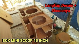 Membuat Box Subwoofer Jedug Glerr Lengkap + Desain Ukuran || Box Miniscoop 15 inch