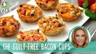 Bacon Tomato Cups Protein Recipe (Low Carb, Keto Friendly) Protein Treats by Nutracelle