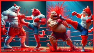 wild animal fight 🥊 ( 6 battles ) #animation #StrongClawsBattles