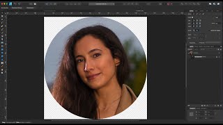 How to Crop and Export in Circle in Affinity | #Affinity Tutorial